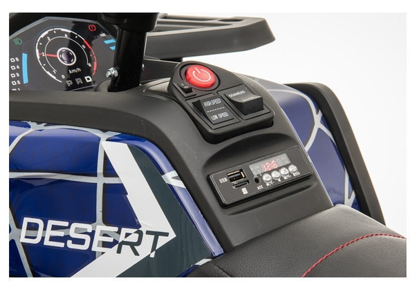 Electric Ride On Quad XMX607 Blue Painted Spider