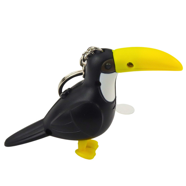 Toucan Backpack Keychain LED Flashlight Sounds