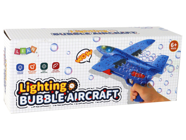 Airplane Soap Bubbles Launcher Gun Red