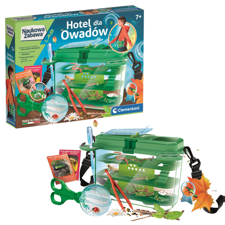 Galileo Wissenschaft Insektenhotel Labor Faunarium & Fangwerkzeug Polnische Version Clementoni 50399