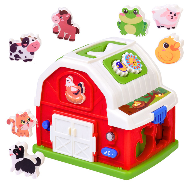 Interactive Farmhouse Musical Barn with Animals Lights Sounds