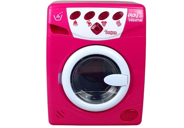 Batteriebetriebene Waschmaschine Sound Pink