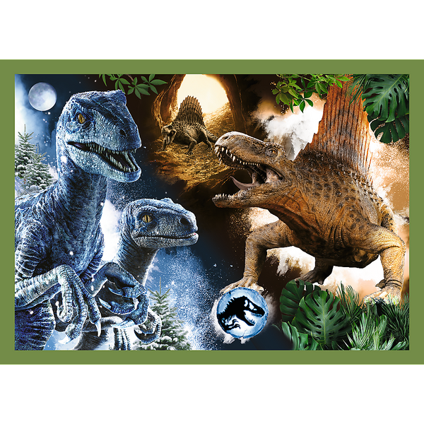 Puzzle - 4in1 - Dangerous dinosaurs - Universal Jurassic World Trefl 34607