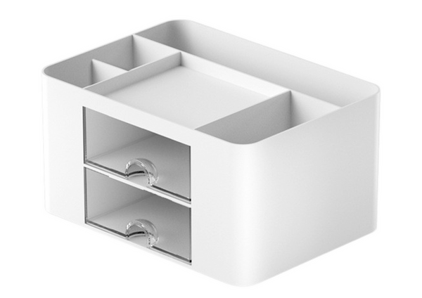 Schreibtisch-Organizer mit Schubladen, weiß