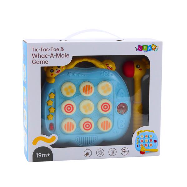 Whac-A-Mole Hammer Arcade-Spiel für Kleinkinder, Blau