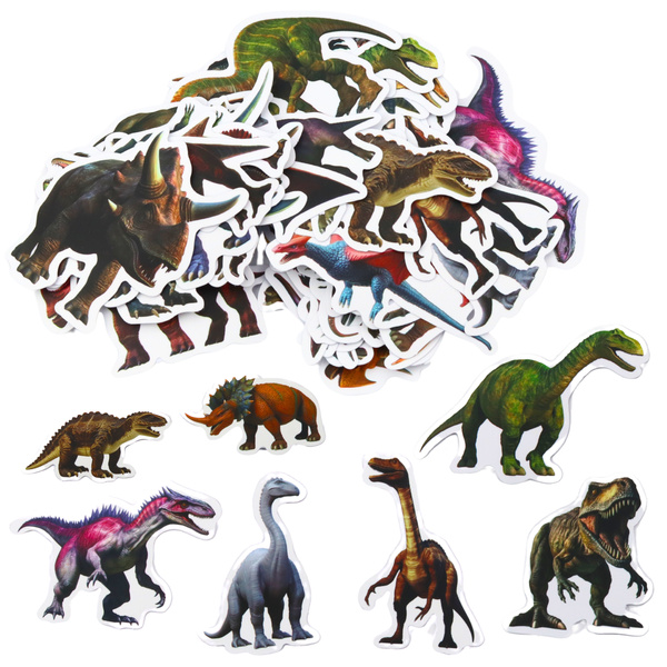 Set of Stickers for Children with Dinosaurs 4-7cm 50pcs