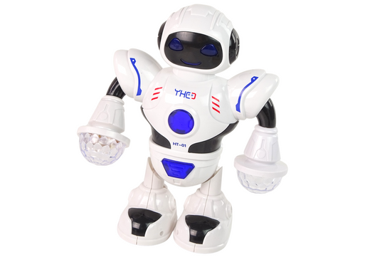 Tanzender interaktiver Roboter Tanzmusik Blinkende LEDs
