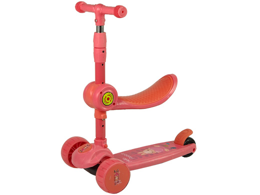 Dreirädriger Balance-Roller Saddle Pink Music Diodes Rabbit