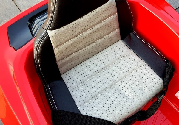 Kinderfahrzeug BBH-718A Rot EVA-Reifen Ledersitz LED Frontscheinwerfer Auto