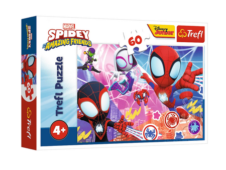 Puzzle – 60 – Heldenhaftes Abenteuer – Spidey und seine Superfreunde – Marvel – Trefl 17410