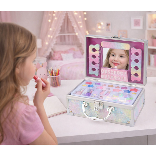 Meerjungfrauen-Glitzer-Nagel-Make-up-Kosmetik-Schönheitsset