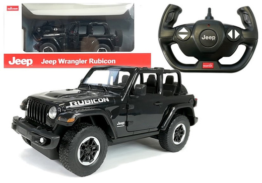 Ferngesteuerter Jeep Wrangler Rubicon 1:14 Rastar Schwarz
