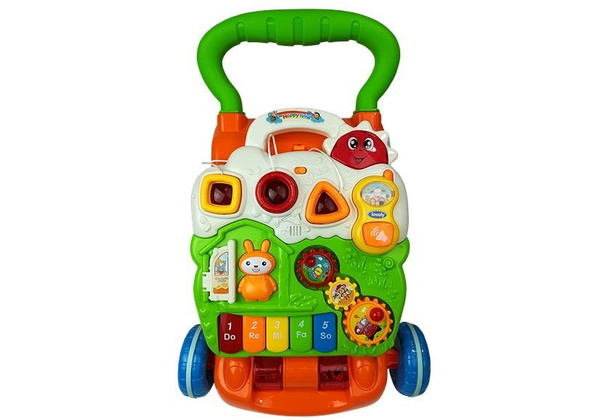 Educational Pusher for Babies with piano