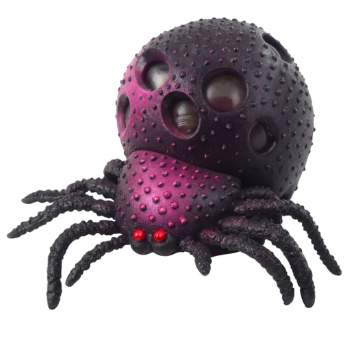 Spider Anti-Stress Squishy Toy with Gel Balls Black