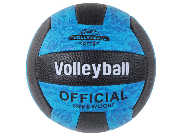 Blauer und schwarzer Volleyballball, Größe 5, bunt
