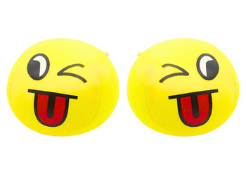 Weicher Ball Emoji Smiley Ball Gelb 9cm