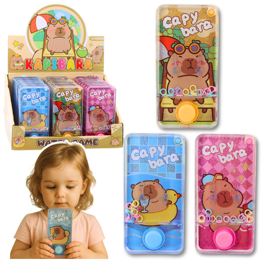 Capybara Water Arcade Game, Mixed Color, 12.5 cm