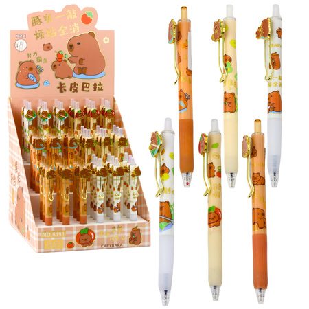 Capybara-Gelstift, blaue Tinte, 0,5 mm, 14 cm, Mix