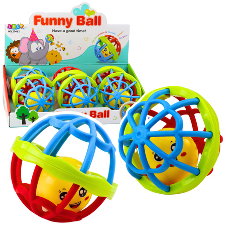Ball mit Rassel Sensory Gummi Elastisch Bunt