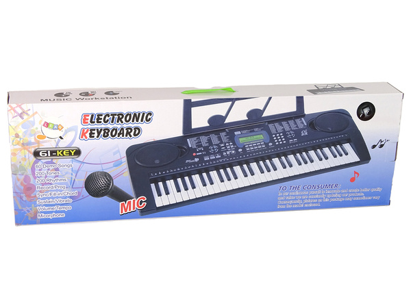 Keyboard MQ-6159 Bluetooth Microphone MP3 61 Keys