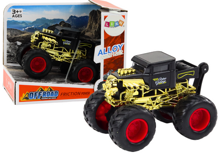 Climbing Car Vehicle with Friction Drive Off-Road Black