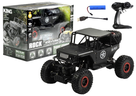 R/C Monster Car Jeep 1:18 Black