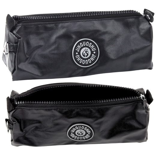 Piórnik Szkolny Organizer Jednokomorowy Czarny 21,5cm