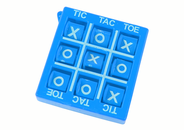 Tic Tac Toe Spiel 4,5 cm Blau