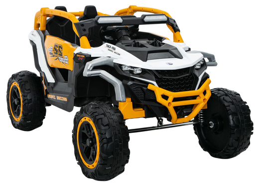 M3 Yellow and White Battery-Powered Vehicle 4x4