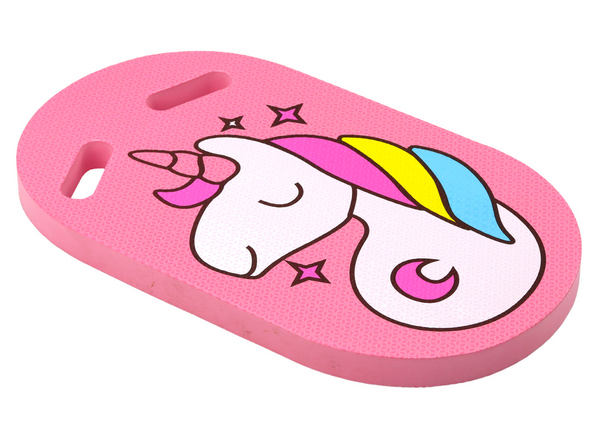 Rosafarbenes Einhorn-Schwimmbrett aus Schaumstoff