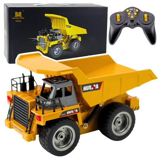 Huina Remote Controlled RC Dumper Truck Yellow 9-CH 1:18