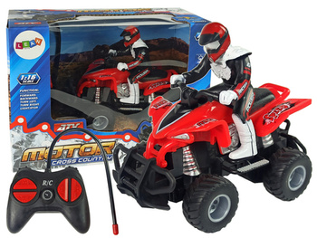 Remote Controlled Quad Red 27 Mhz 1:16 with Batteries