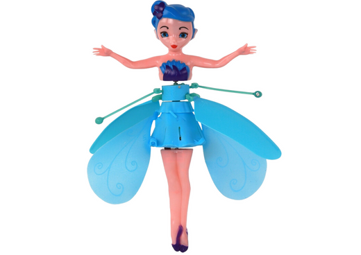 Handgesteuerte magische blaue Feen-Flugpuppe