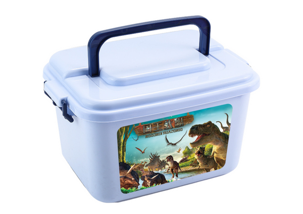 Dinosaurier Figuren Set Park Zubehör Box 46 Teile