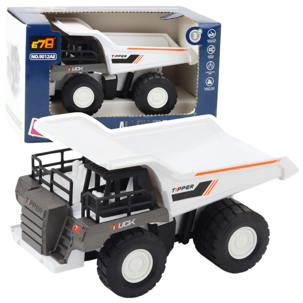 Dump Truck Construction Metal Parts Drive White