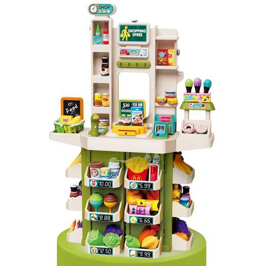 Toy Store For Kids Super Market Interactive 67pcs