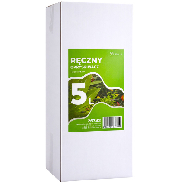 Manuelle Druckspritze zum Bewässern, Düngen und Sprühen LEAN 5L