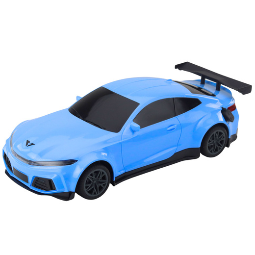 Ferngesteuerte Ladestation für Elektro-Sportwagen, blau