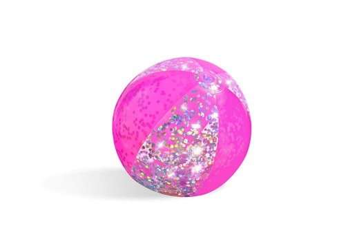 Beach Ball With Glitter Pink 41cm Bestway 31050