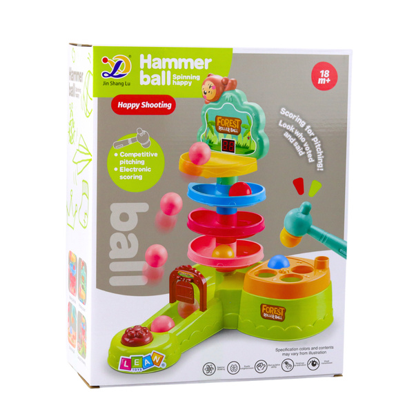 Ball Track Interactive Sensory Slide Catapult Hammer