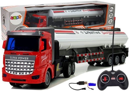 Remote Controlled 27 Mhz 1:48 Cistern Delivery Truck White