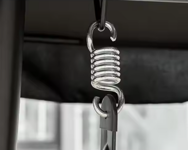 Four-person Garden Swing Rocking Chair Roof Freestanding Brown