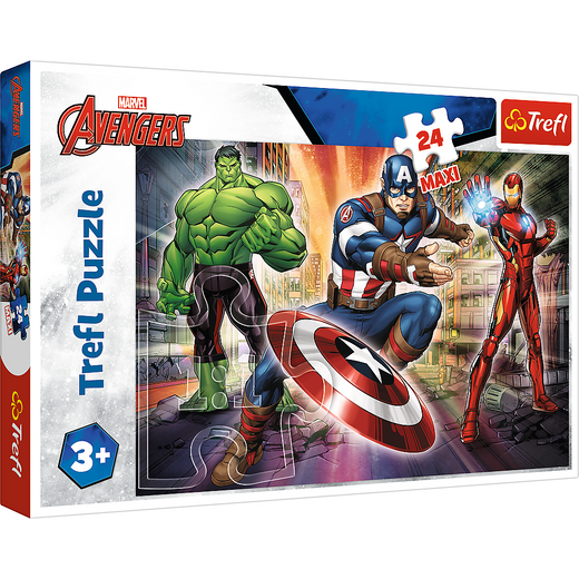 Puzzle - "24 Maxi" - In der Welt der Avengers Trefl 14321