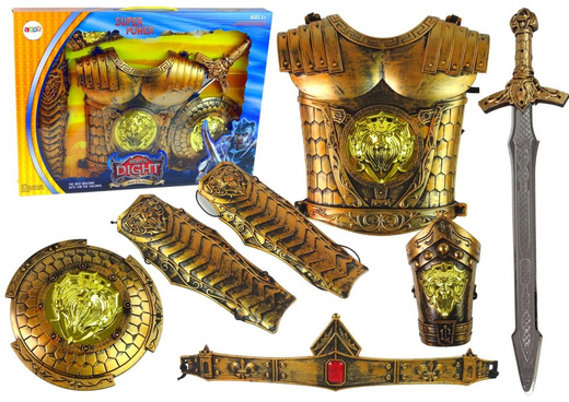 Ritter Kostüm Set für Kinder Karneval Rüstung