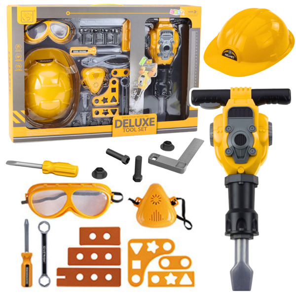 DIY-Werkzeugsatz, Drucklufthammer, batteriebetrieben, 21-teilig