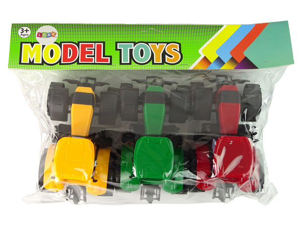 Agricultural Tractor Set Farm 3 Colored Pieces