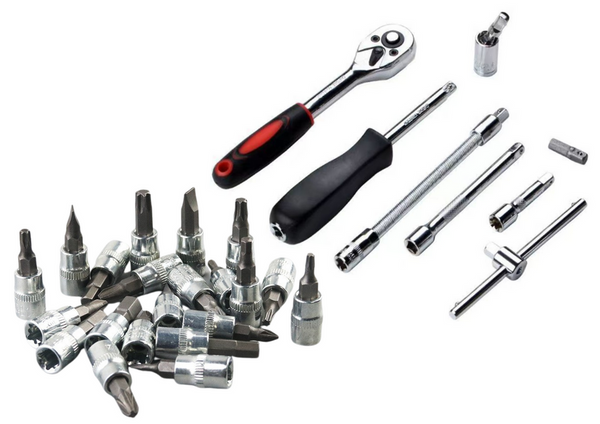 1/4" Socket Wrench Set - 46 Pieces in a Case