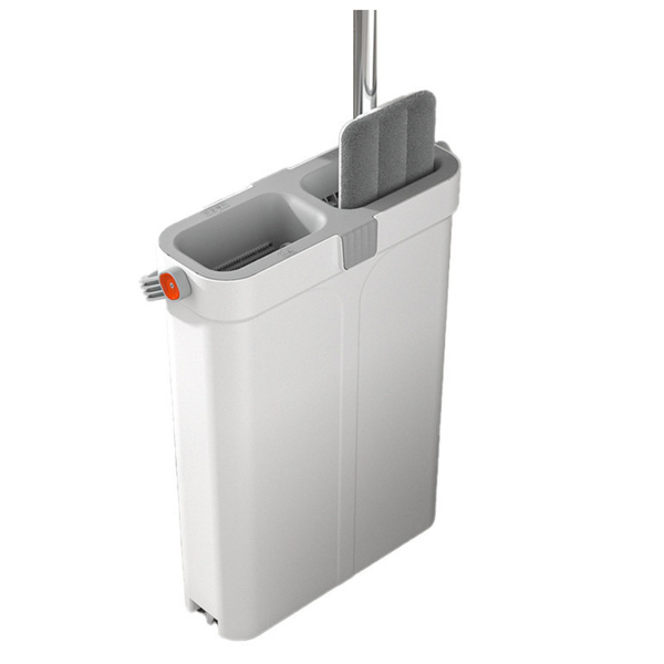 Reinigungsset: Doppelkammereimer, Mikrofaser-Flachmopp