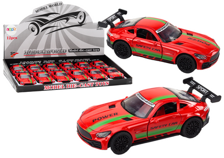 Sports Car Car 1:32 Action Figure Spoiler Metal Red Sounds