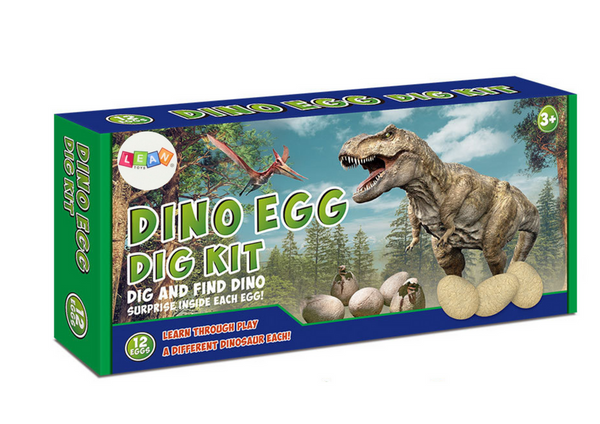 Set Dinosaurier-Eier-Figuren, Ausgrabungs-Brettspiel, 12-tlg